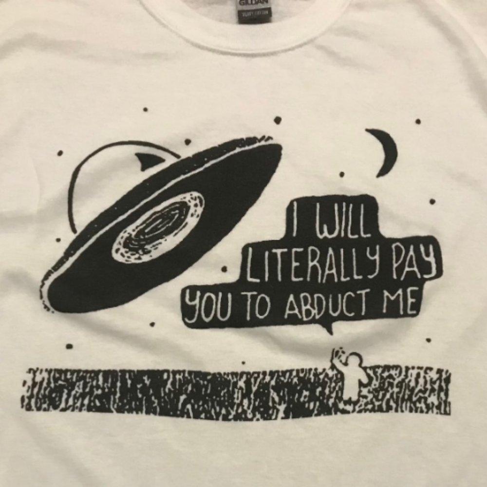 UFO White Unisex T-Shirt